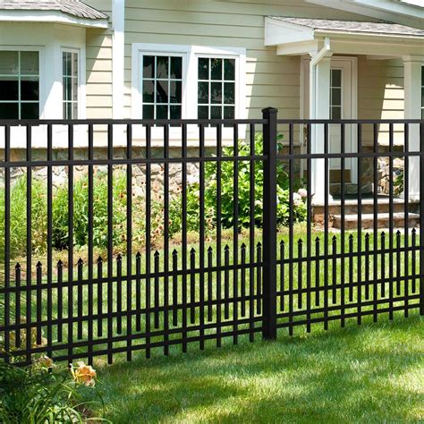 metal house fencing|residential steel fence.